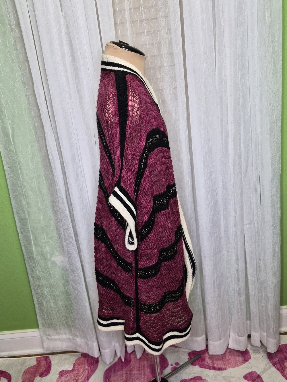 Hand-Crocheted Knit Duster - Picture 4 of 8